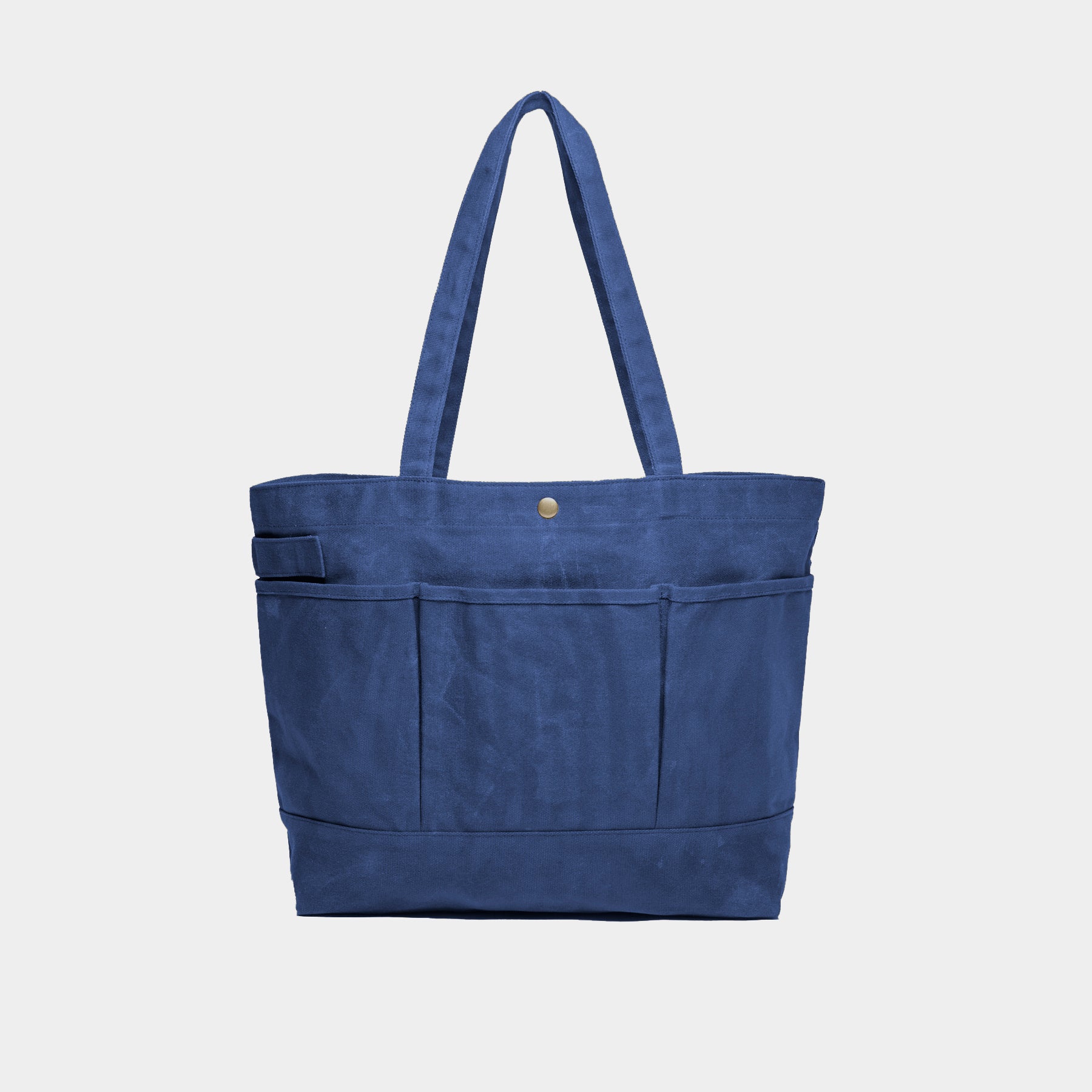 Gardenheir Waxed Cotton Tote Bag in French Blue