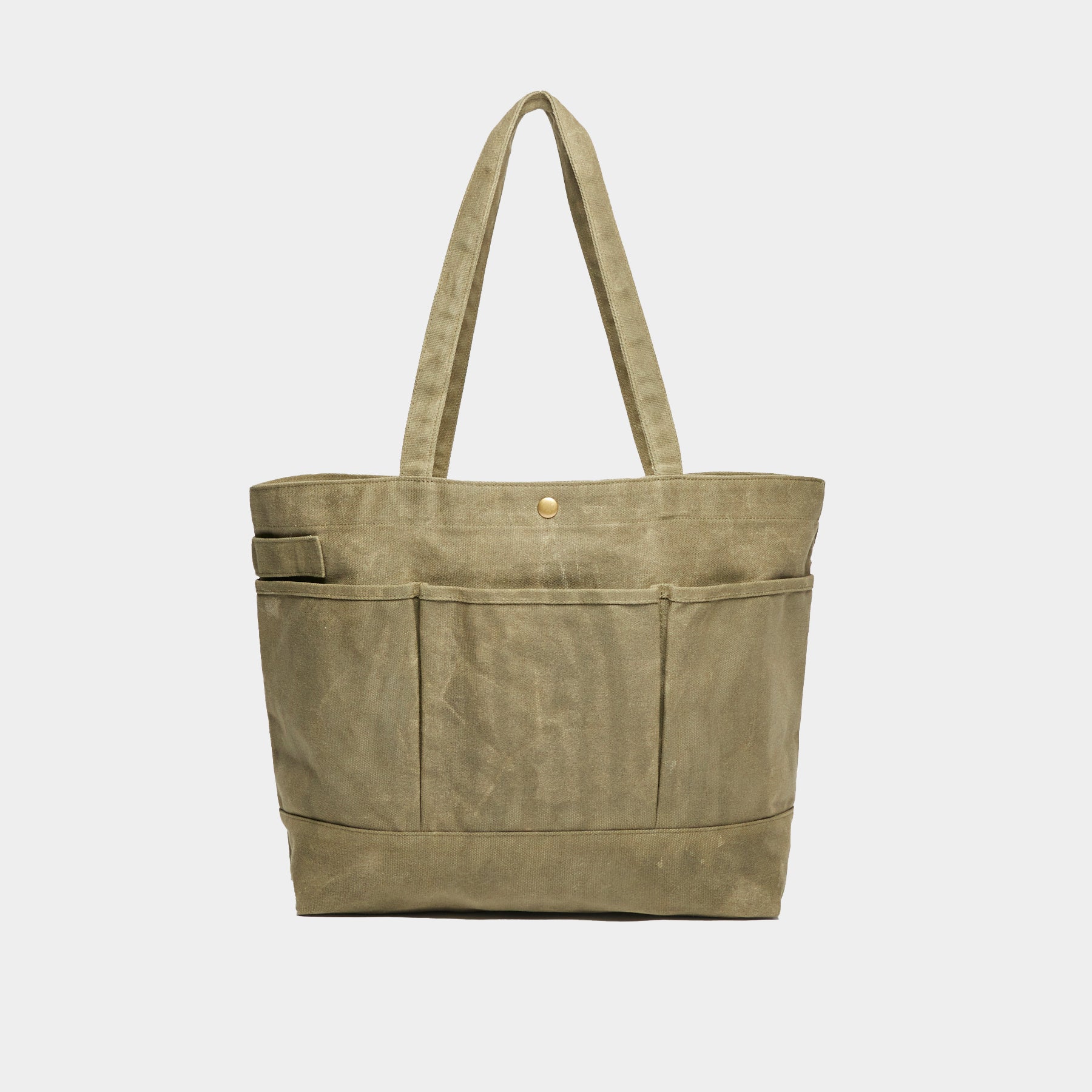 Todd Snyder x Gardenheir Waxed Cotton Tote Bag in Olive