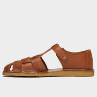 Todd Snyder x Gardenheir Leather Fisherman Sandals in Cognac