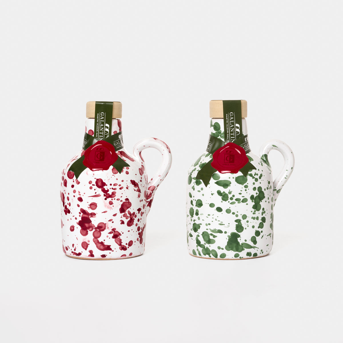 Italian Extra Virgin Olive Oil in Hand Painted Ceramic Jar