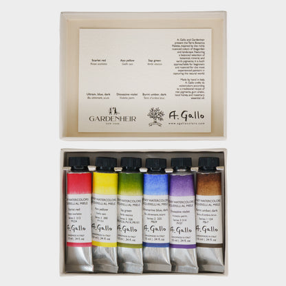 A. Gallo x Gardenheir Terra Botanica Watercolor Tube Set x 6 colors