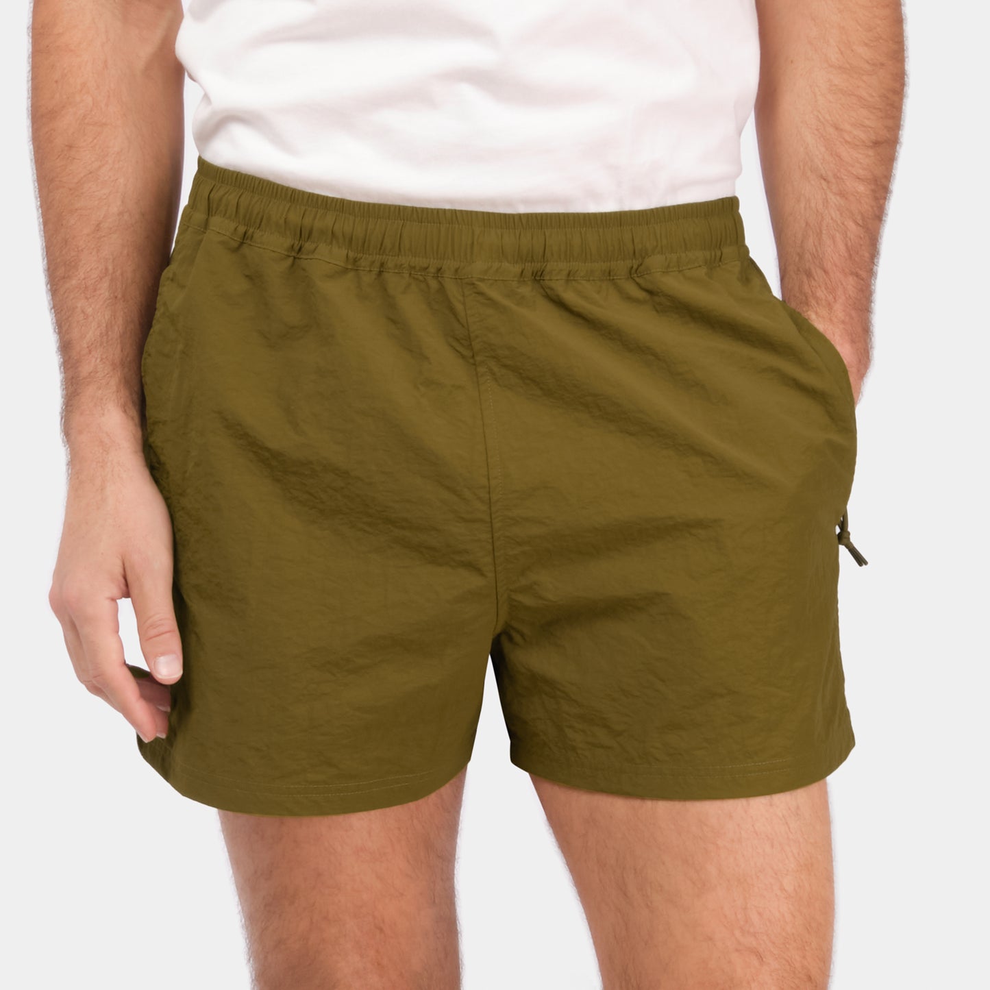 Crinkle Sport Short in Kelp