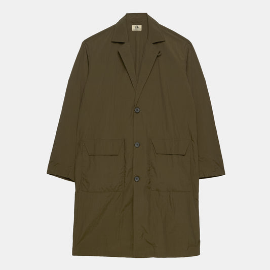 Nylon Shop Coat in Olive