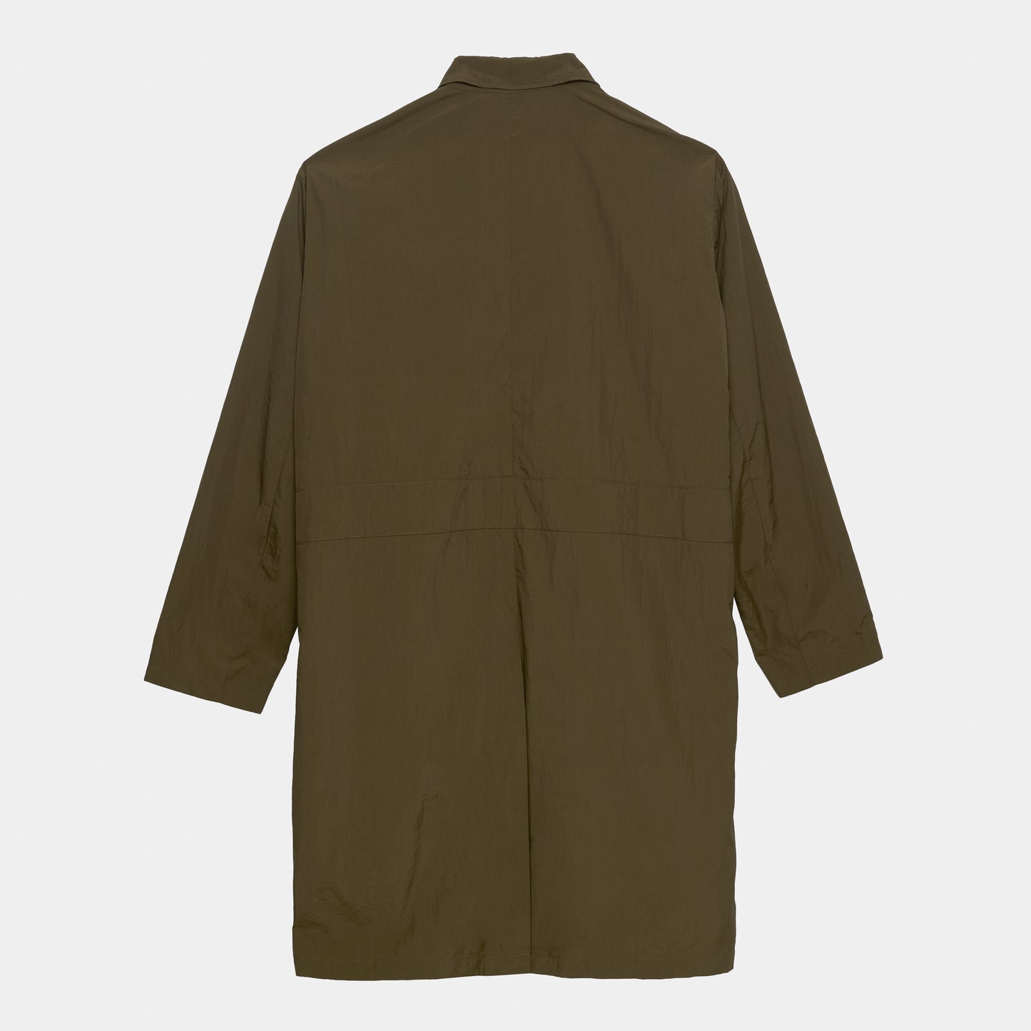 Nylon Shop Coat in Olive