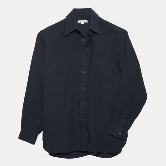 Washed Linen Gardening Chemise in Ink