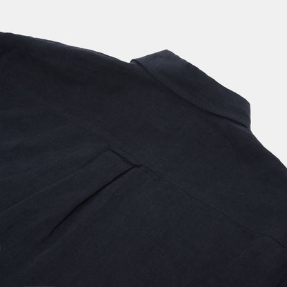 Washed Linen Gardening Chemise in Ink
