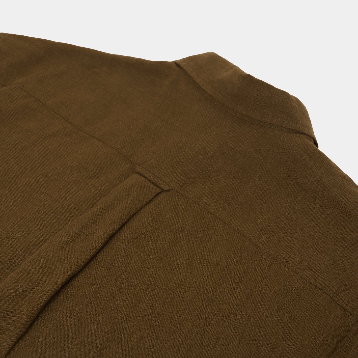 Washed Linen Gardening Chemise in Olive