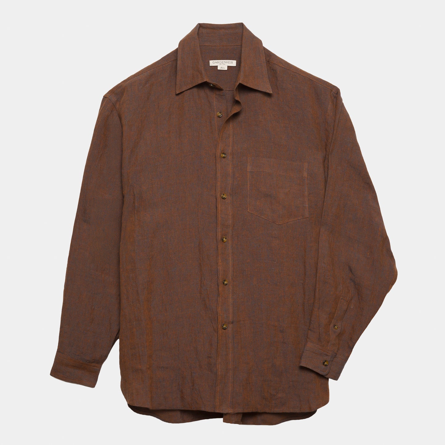 Washed Linen Gardening Chemise in Bronze