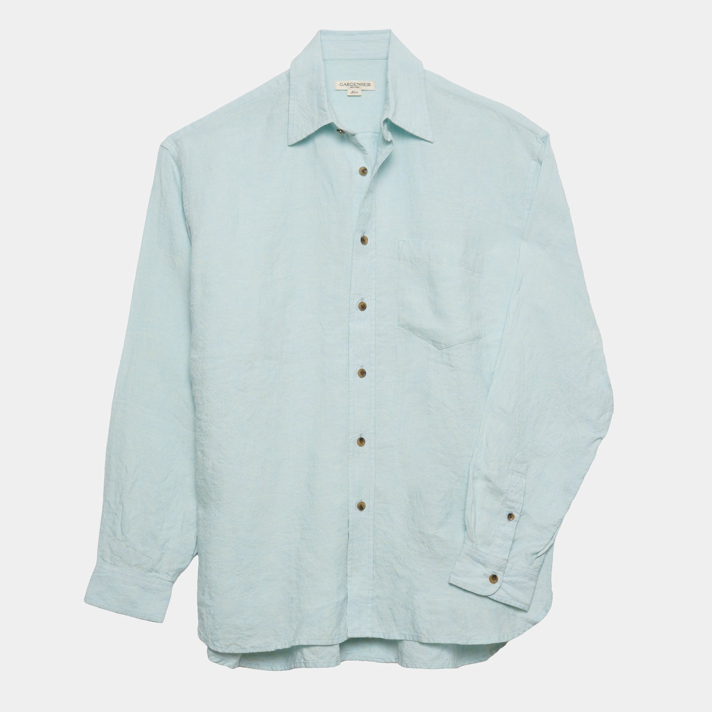 Washed Linen Gardening Chemise in Sky Blue