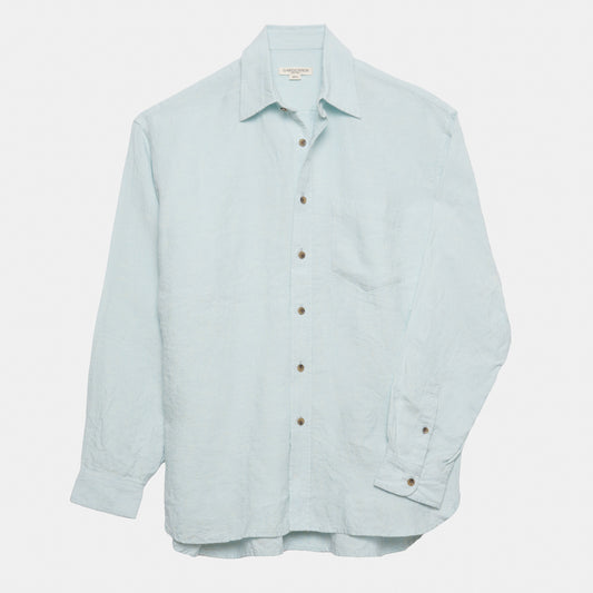Washed Linen Gardening Chemise in Sky Blue