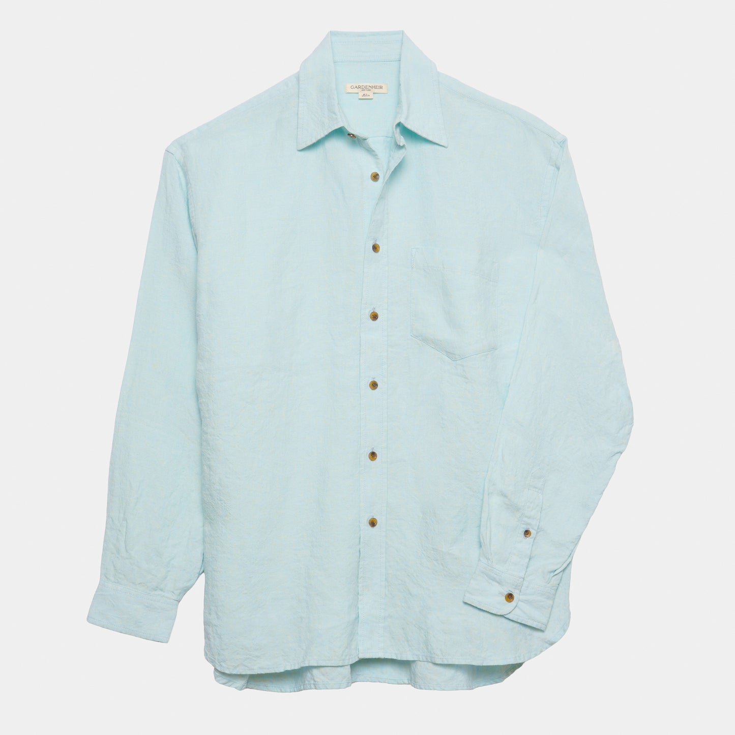 Washed Linen Gardening Chemise in Sky Blue
