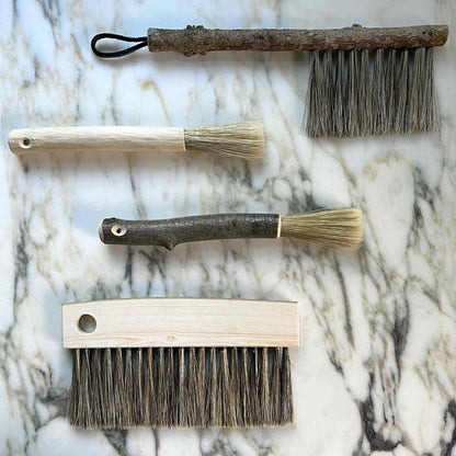 Foraged European Ash Wood Small Brush with Handle