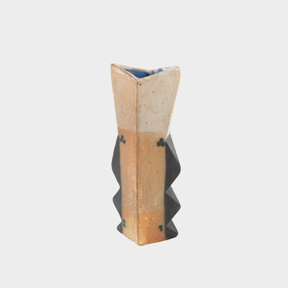 Vintage Pair of Geometric Sculptural Vessels, 1970s