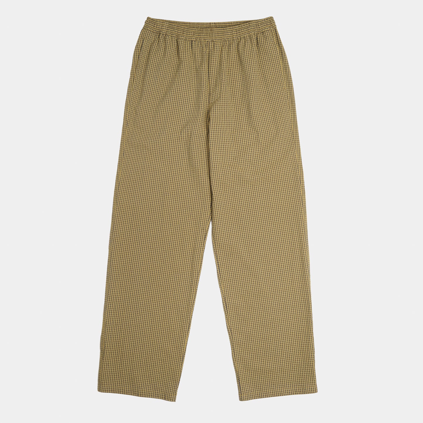 Gingham Seersucker Relaxed Pant in Green Field Check