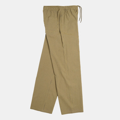 Gingham Seersucker Relaxed Pant in Green Field Check