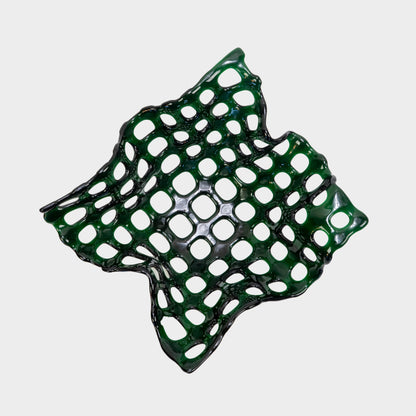 Vintage Glass Lattice Bowl