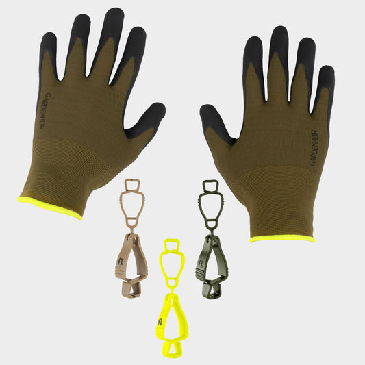 Everyday Gardening Glove and Clip Set