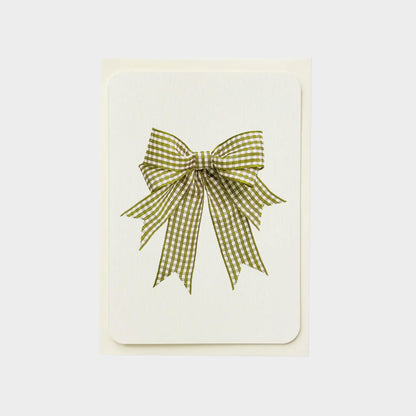 Gingham Bow Greeting Cards Set of 6