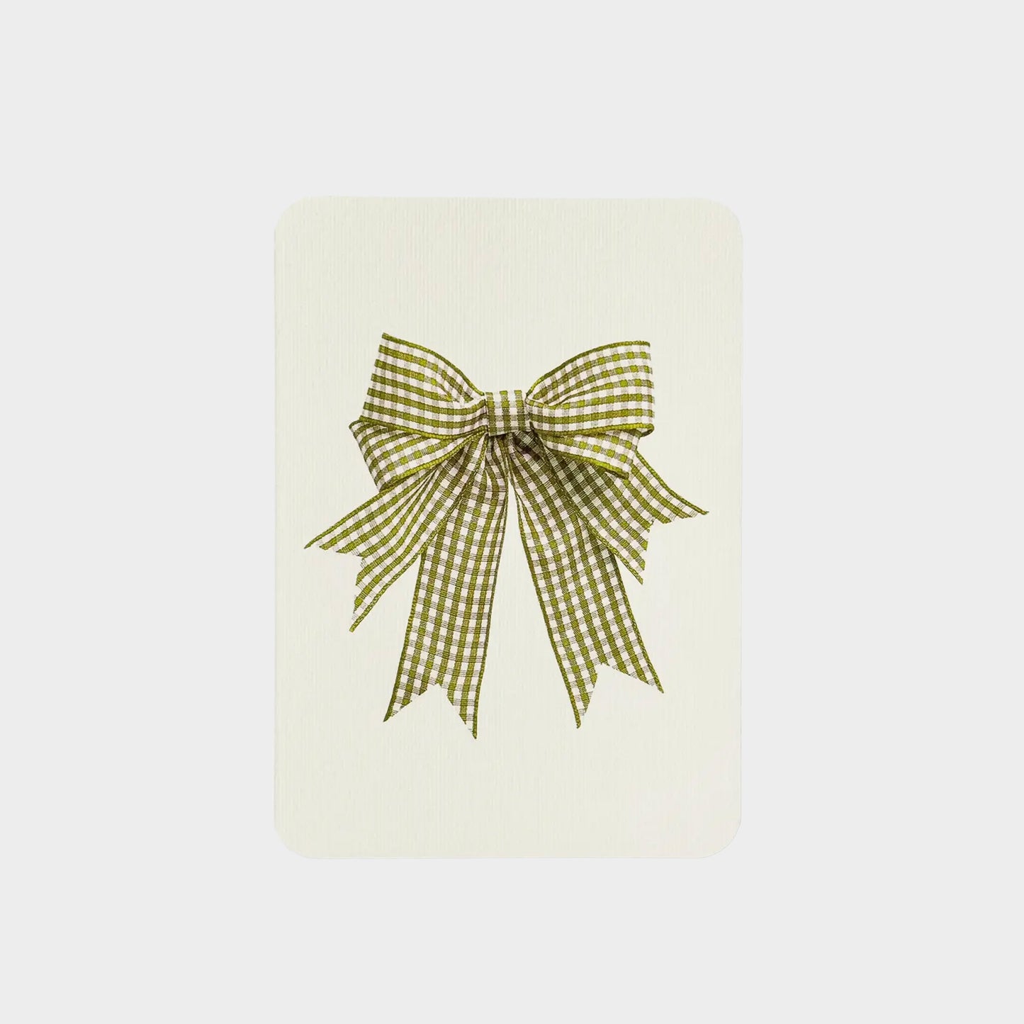 Gingham Bow Greeting Cards Set of 6