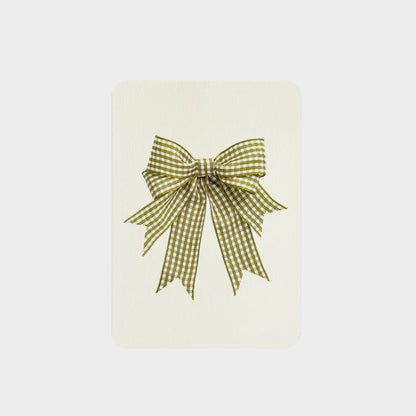 Gingham Bow Greeting Cards Set of 6
