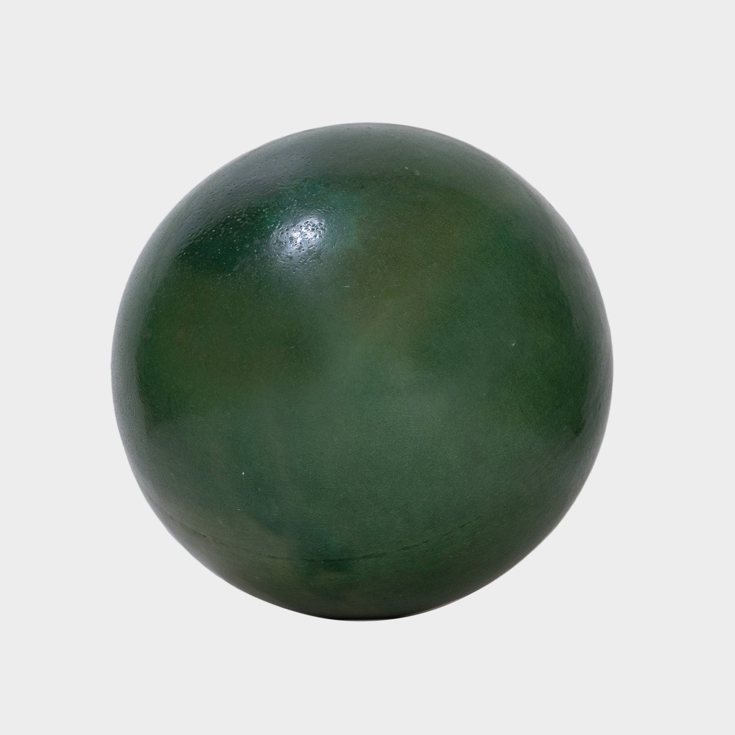 Vintage Green Glazed Ceramic Orb