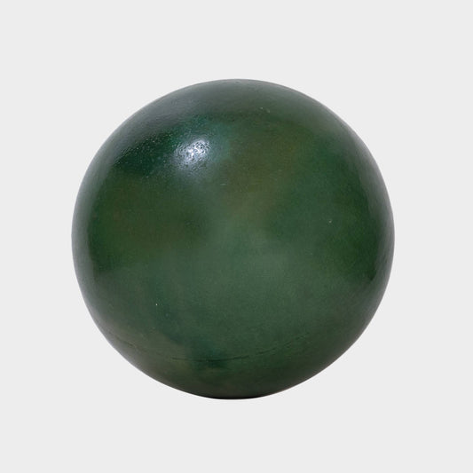 Vintage Green Glazed Ceramic Orb