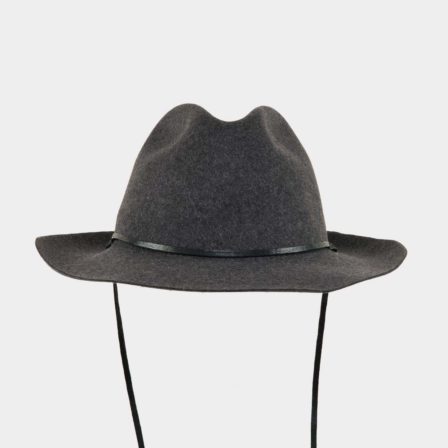 Felted Wool Hat with Chin Strap