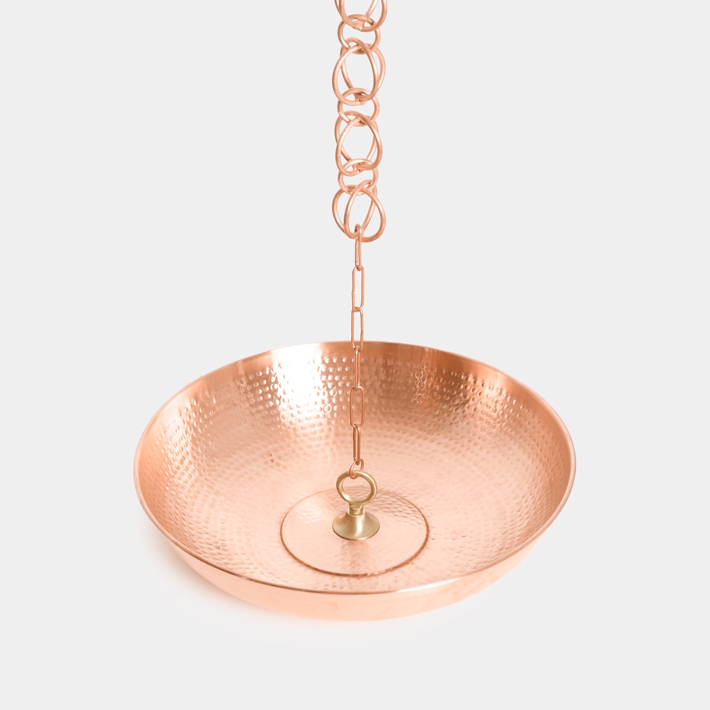 Hammered Copper Basin with Loop