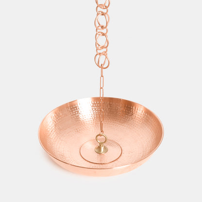 Hammered Copper Basin with Loop