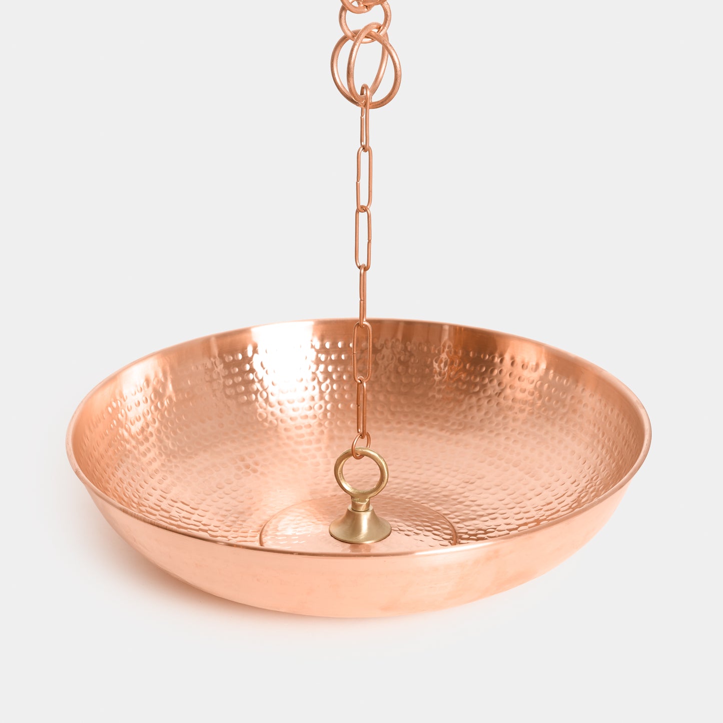 Hammered Copper Basin with Loop