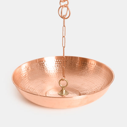 Hammered Copper Basin with Loop