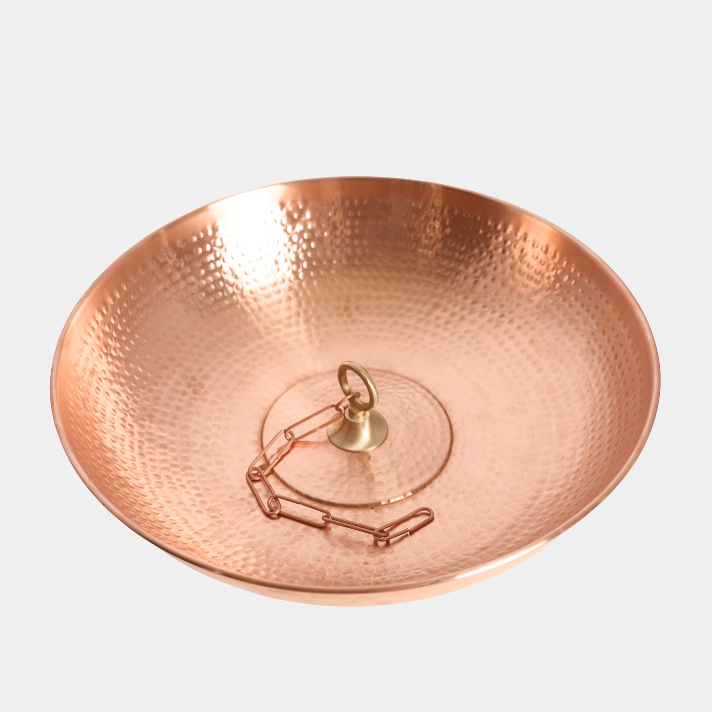 Hammered Copper Basin with Loop