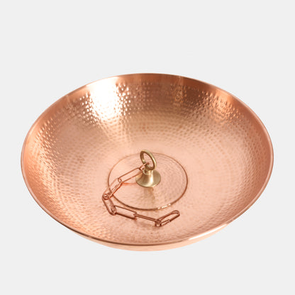 Hammered Copper Basin with Loop