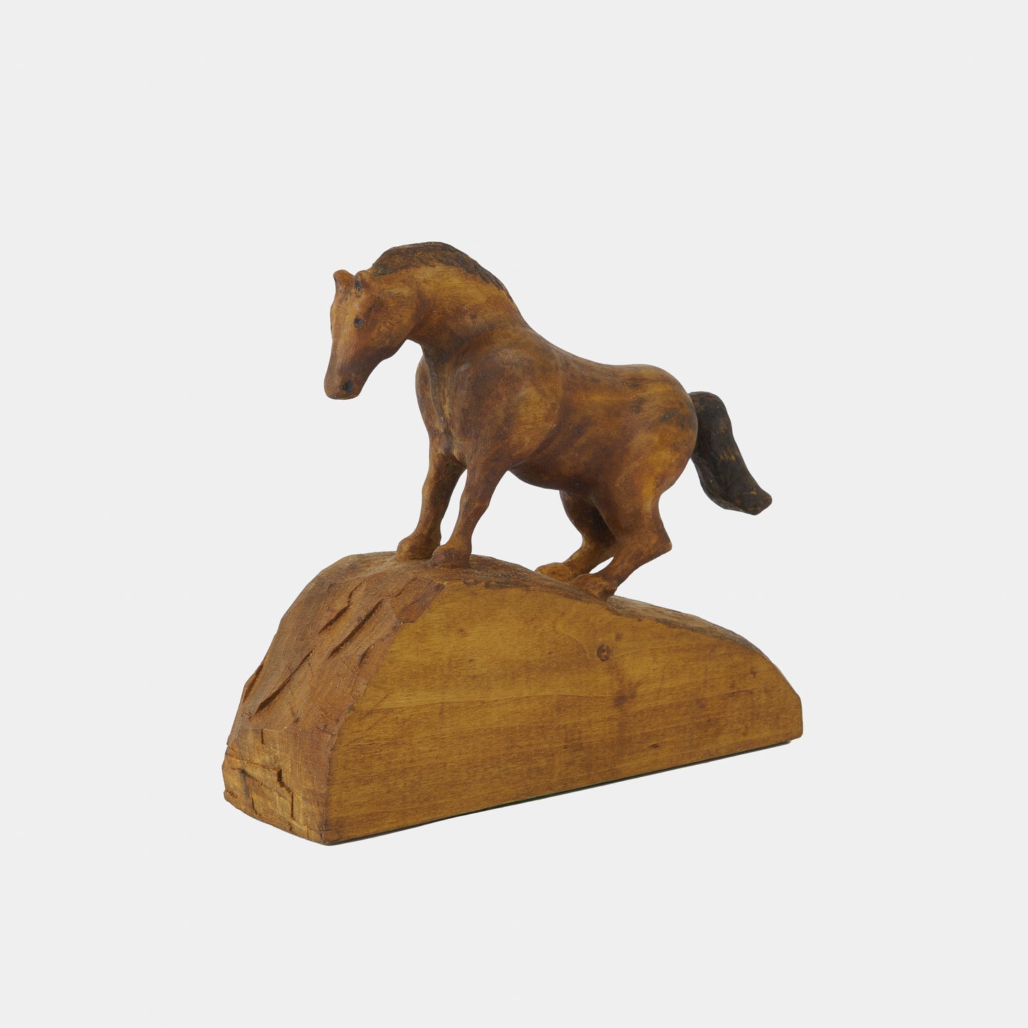 Vintage Carved Wood Horse
