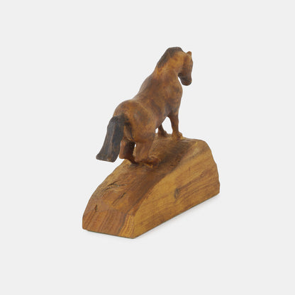 Vintage Carved Wood Horse
