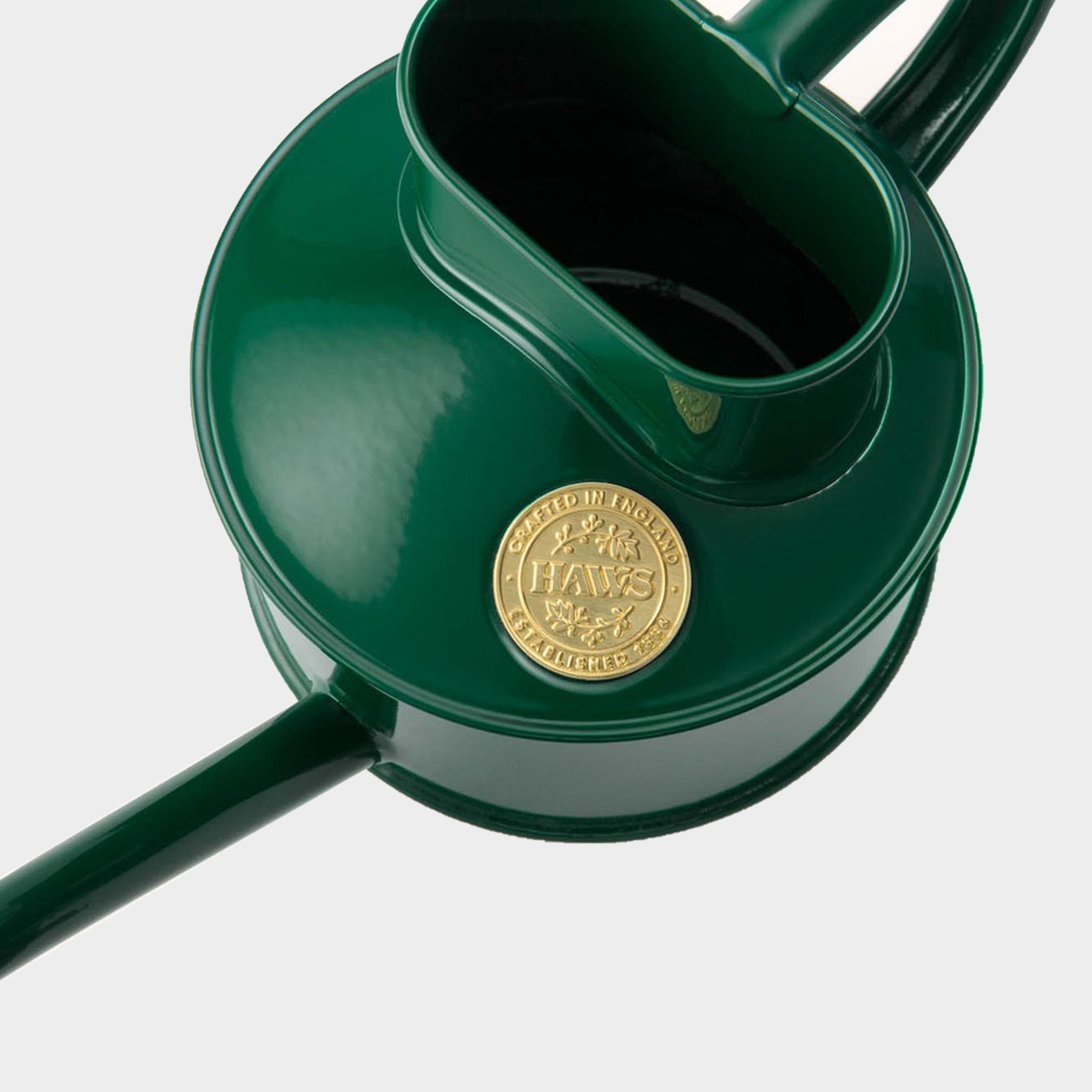 Haws England 1 Pint Metal Watering Can in British Green