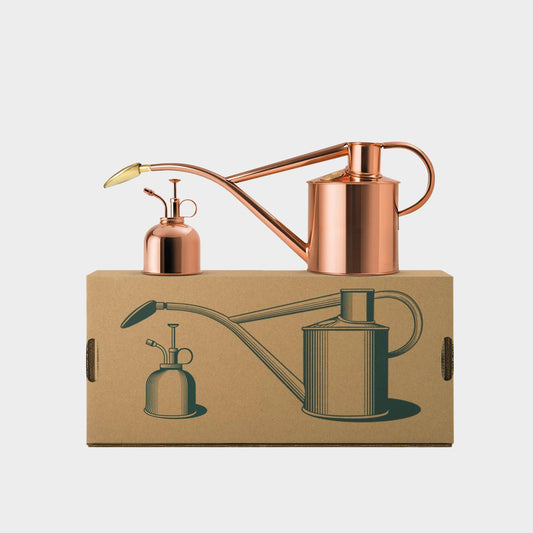 Haws England 1 Liter Copper Watering Can + Mister Gift Set