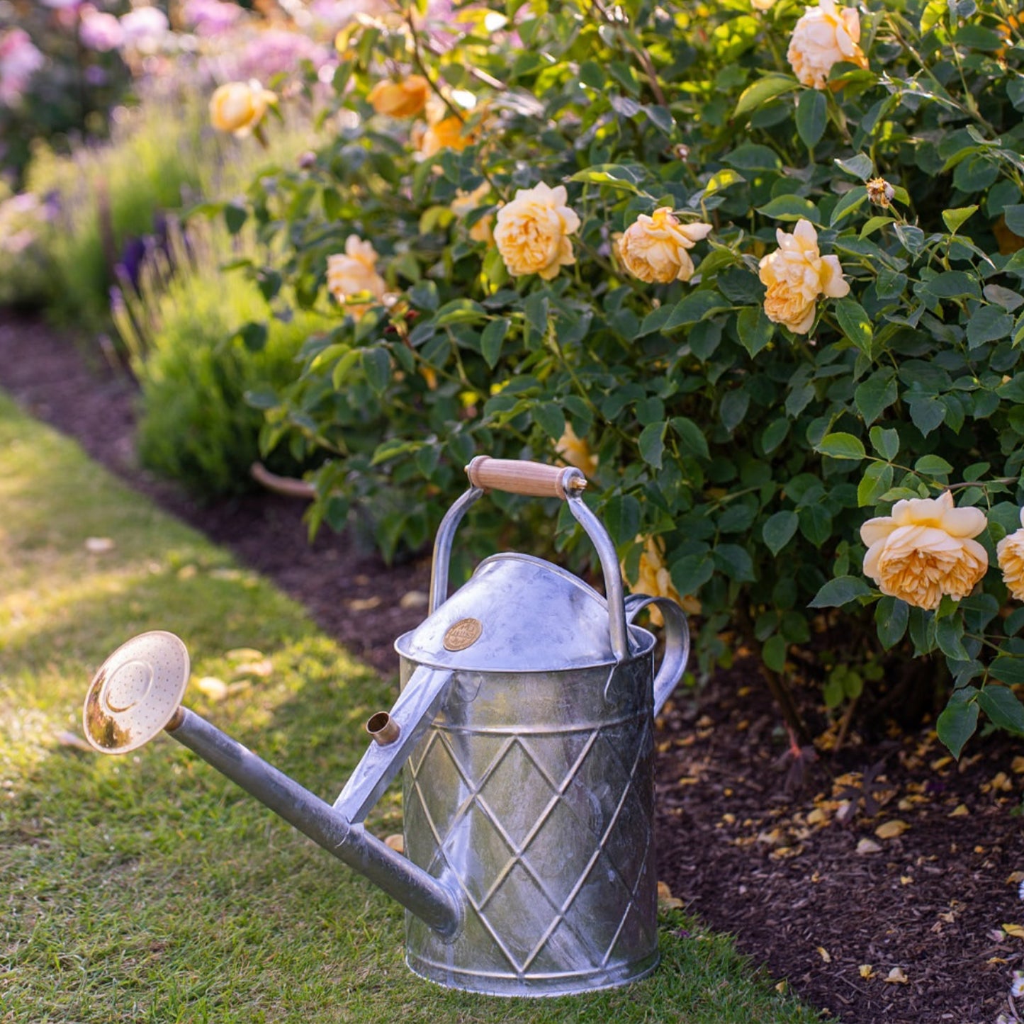 Haws England 2 Gallon Hockley Heritage Watering Can in HDG Galvanized Steel