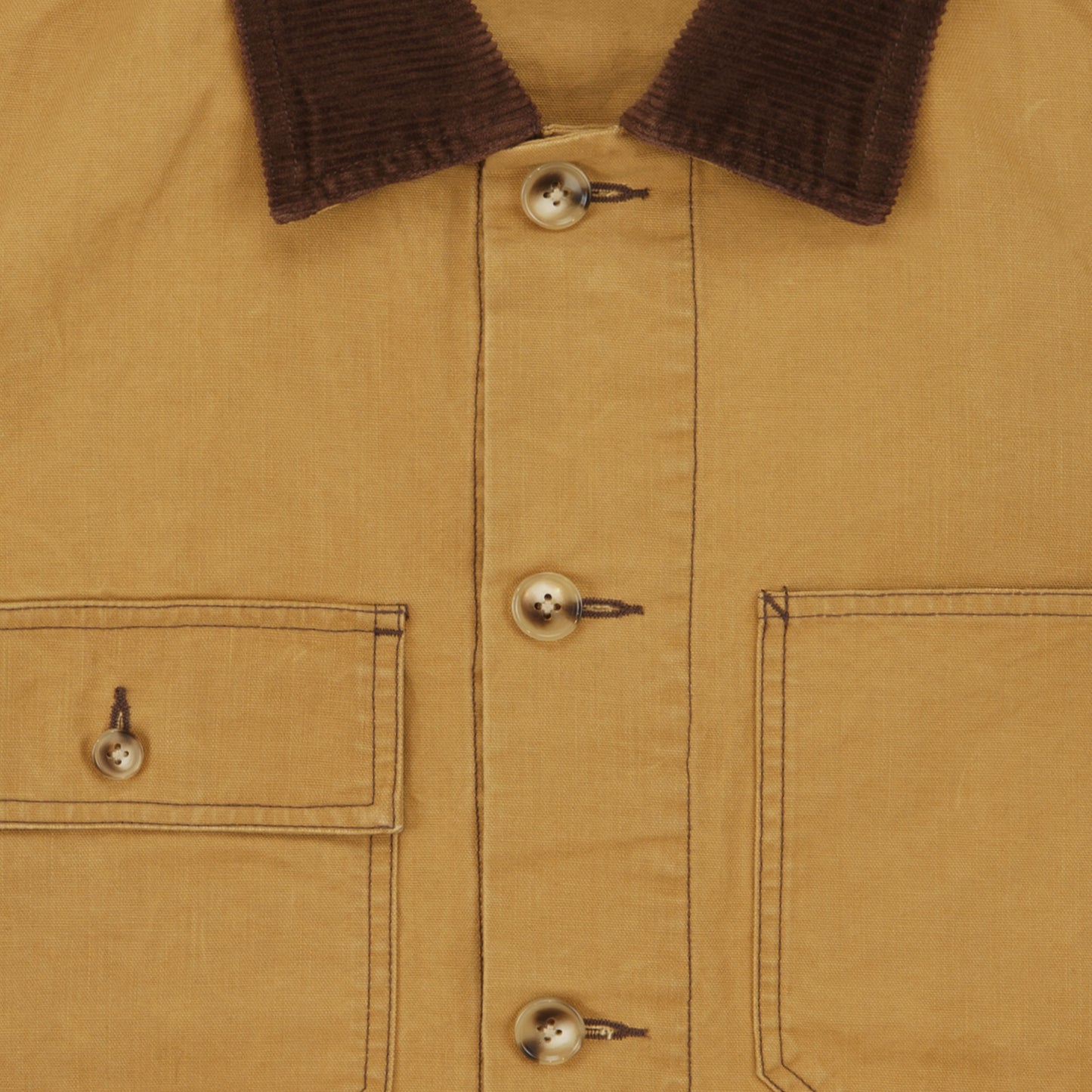 Waxed Cotton Canvas Barn Jacket in Hay