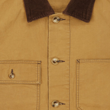 Waxed Cotton Canvas Barn Jacket in Hay