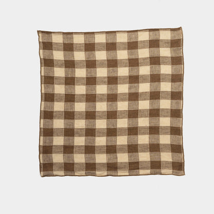 French Linen Napkin in Gingham