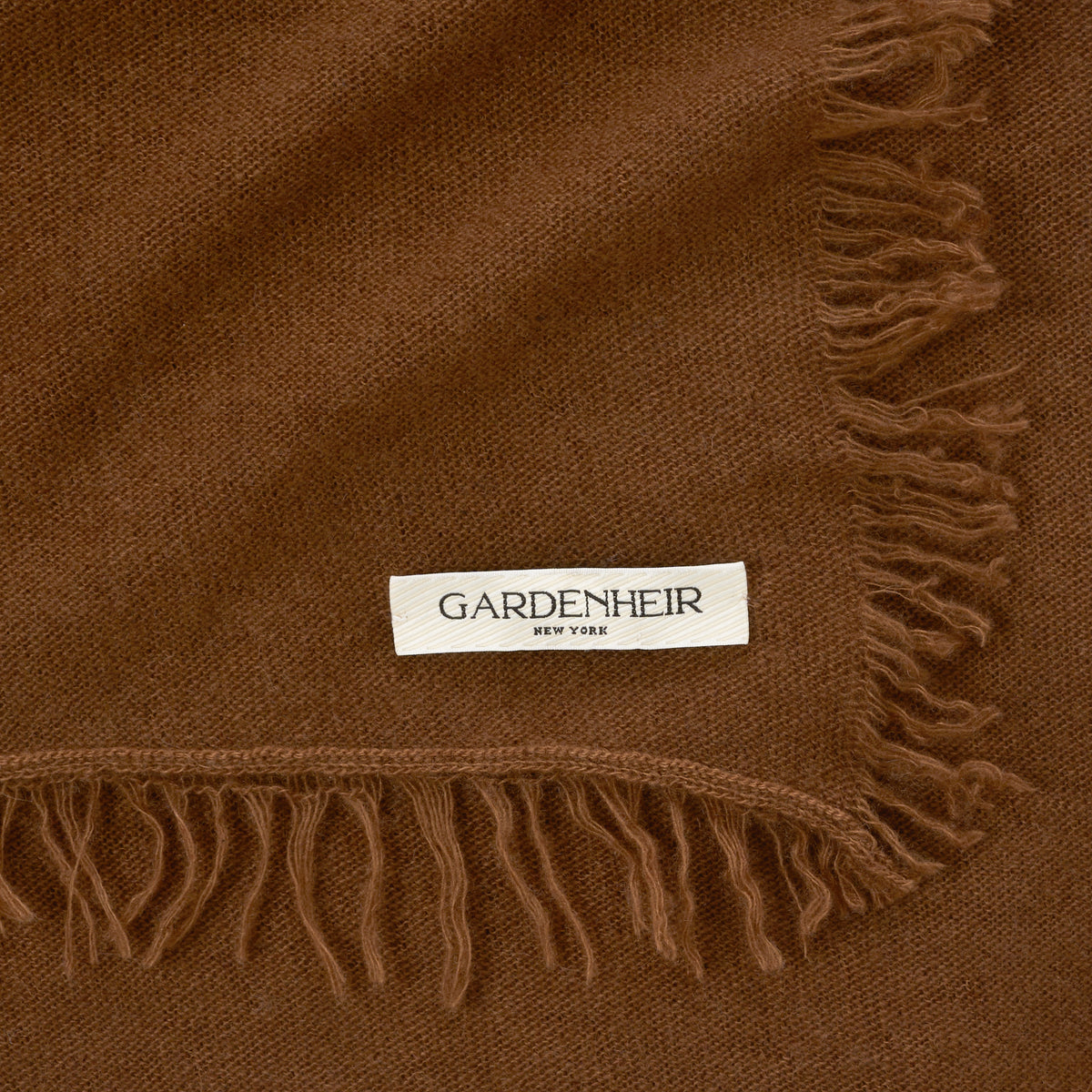 Himalayan Cashmere Aviator Wrap Scarf in Acorn