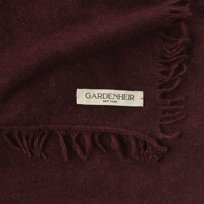 Himalayan Cashmere Aviator Wrap Scarf in Oxblood