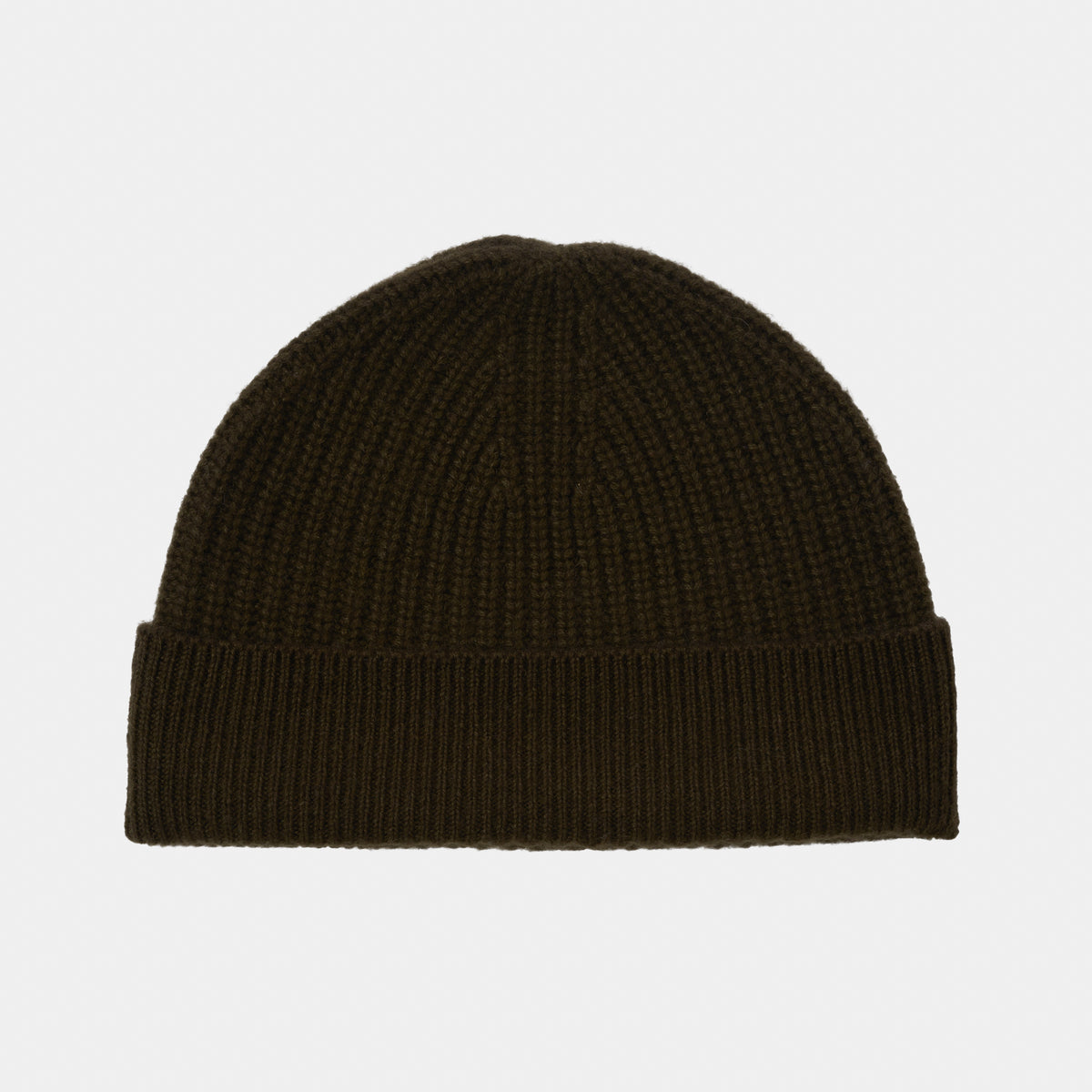 Himalayan Cashmere Fisherman Ribbed Beanie — Sea Palette