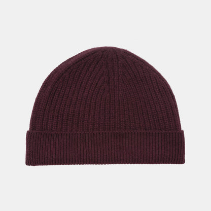 Himalayan Cashmere Fisherman Ribbed Beanie — Land Palette