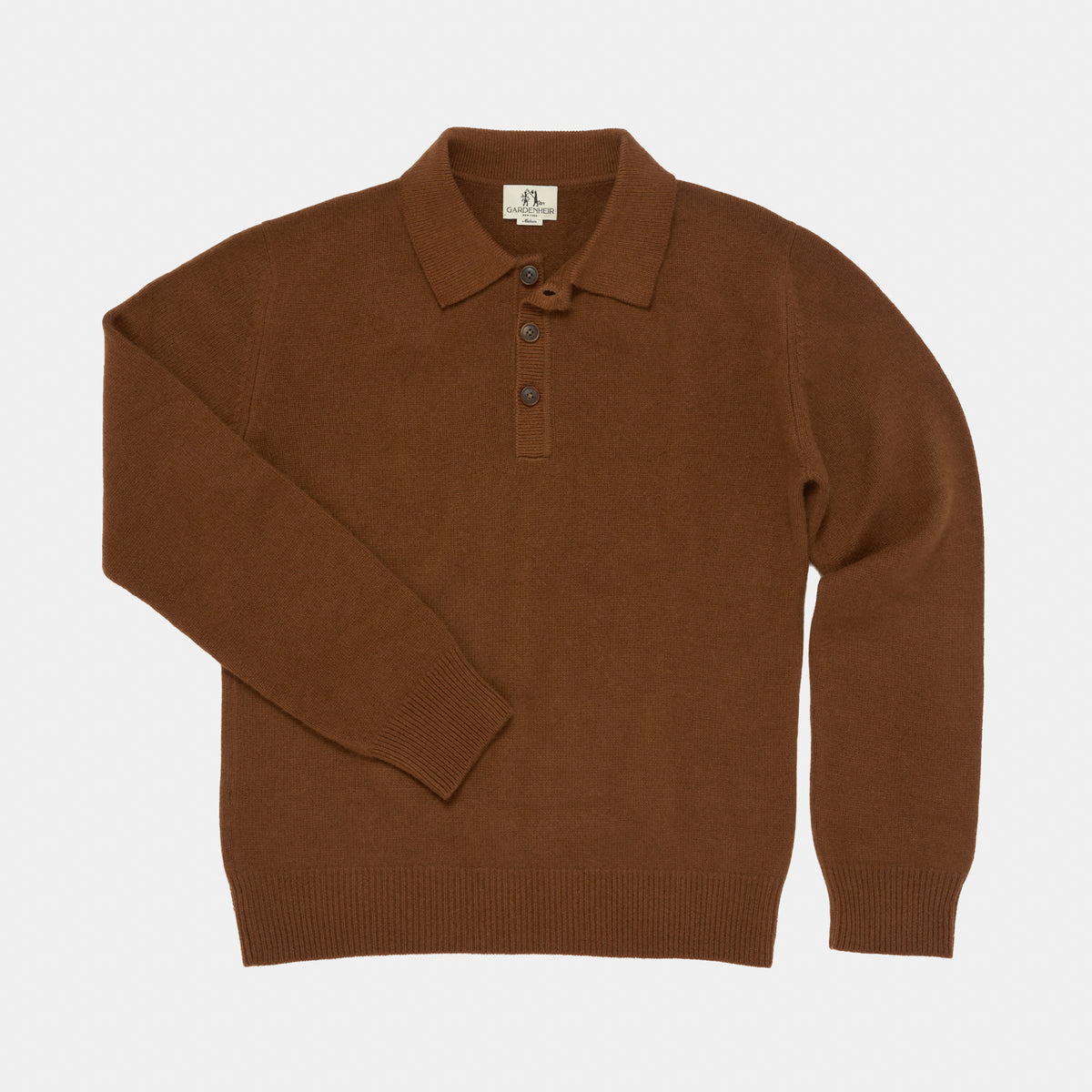 Himalayan Cashmere Rugby Sweater in Acorn