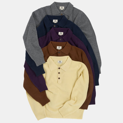 Himalayan Cashmere Rugby Sweater in Acorn