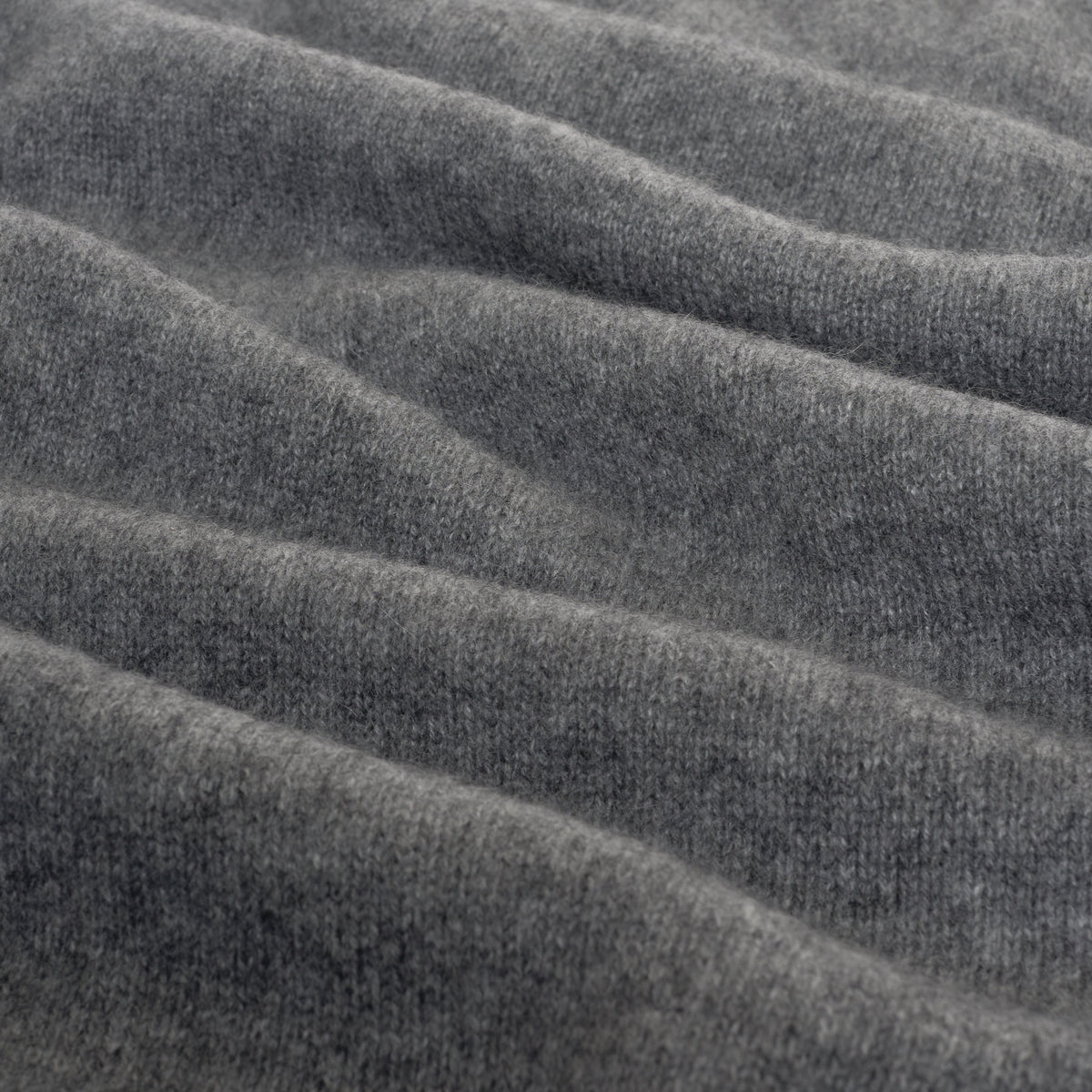 Himalayan Cashmere Rugby Sweater in Heather Grey