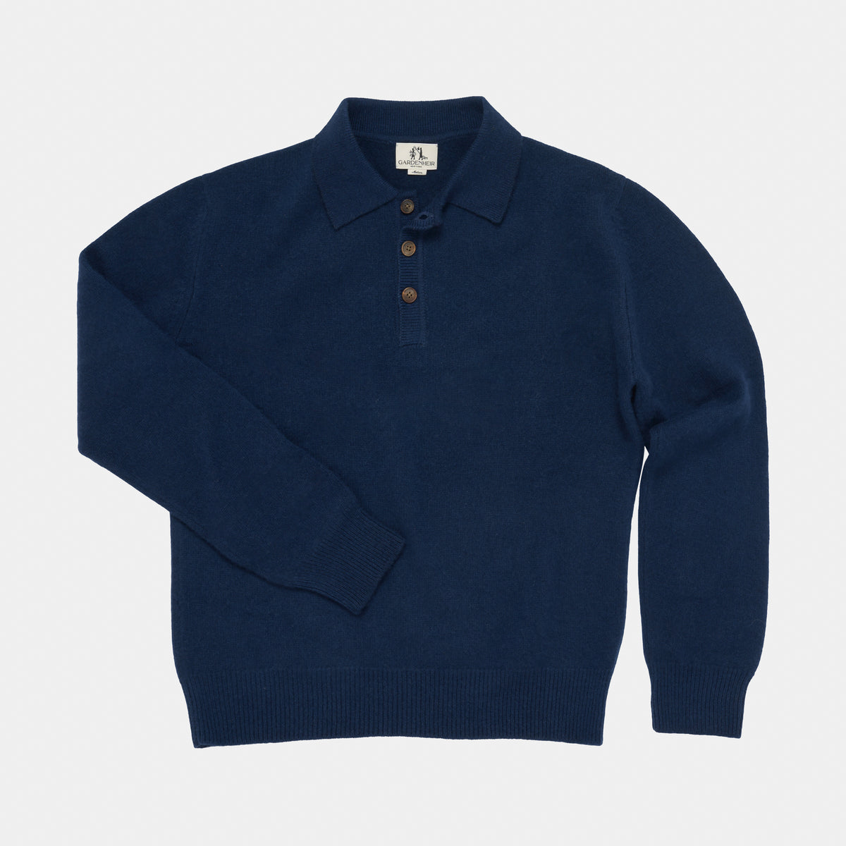 Himalayan Cashmere Rugby Sweater in Navy