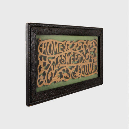 Vintage "Home Sweet Home" Wood Carving